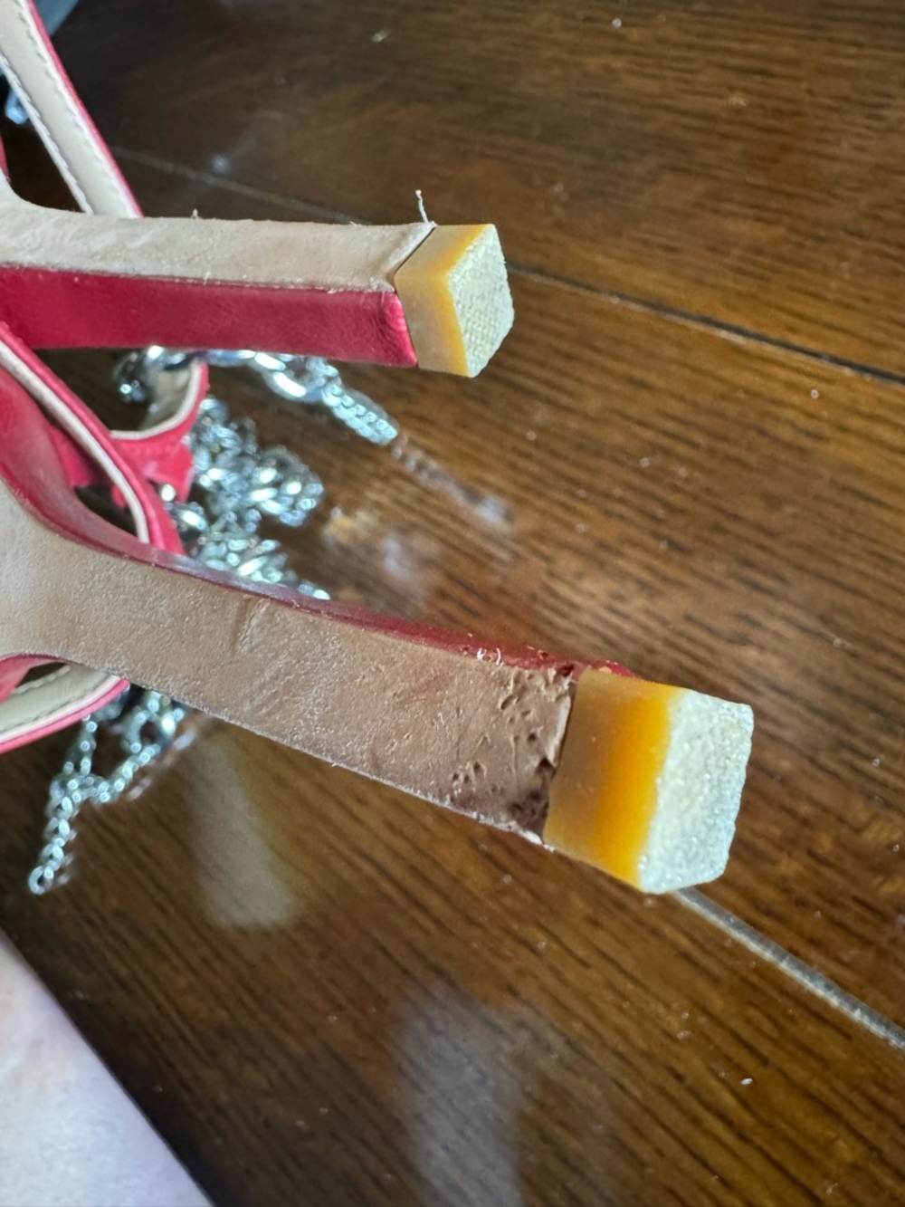 Delta Red Open-Toe Slip-On Mules - Picture 11 of 13